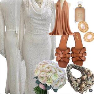 White Lace Maxi Dress